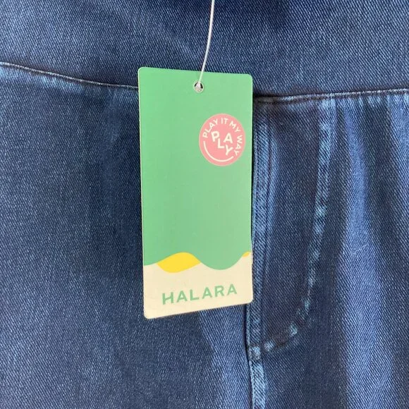 HALARA Dark Blue Denim Capris - Picture 3 of 11